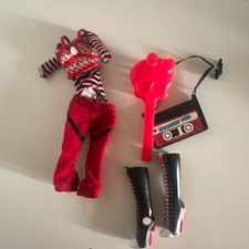 Monster High Ghoulia Casual Outfit Lot Pants Top Shoes Hair Accessory Bag 5pc