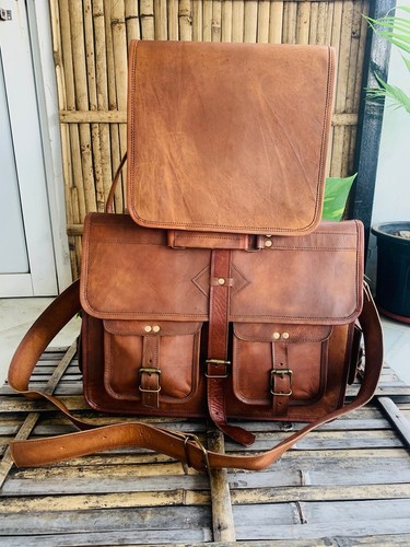 Maletín grande de cuero vintage para hombre oferta de año nuevo - Imagen 5 de 6