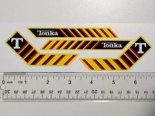 Tonka Trencher Replacement Sticker Set, For 1990s Tonka Track Backhoe Trencher