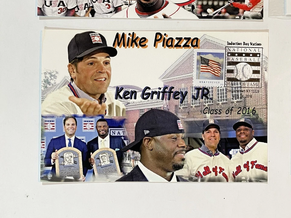 Griffey Jr 2016 Cachet 1 конверт, 3 открытки с печатью PO HOF ВЫХОДНЫЕ, ограниченное издание - Изображение 2 из 4