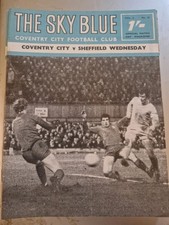 1968/69 Coventry v Sheffield Wednesday Division One Programme 