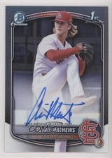 2025 Bowman Chrome Prospect Auto Quinn Mathews #CPA-QM Auto 05k6