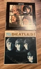 VTG The Beatles Lot of 2 Vinyl LP Records Meet The Beatles Let It Be