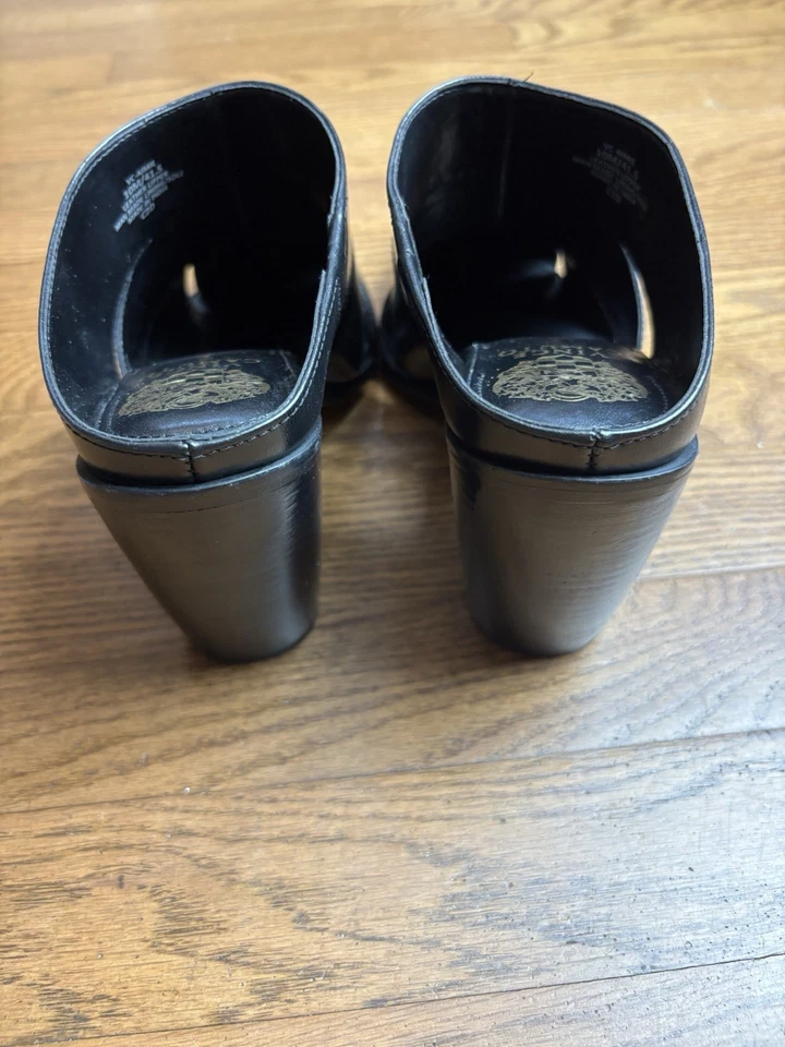 Новый Vince Camuto Aimie кожаный блок каблук черный Mule женщин размер 10 - Изображение 4 из 4