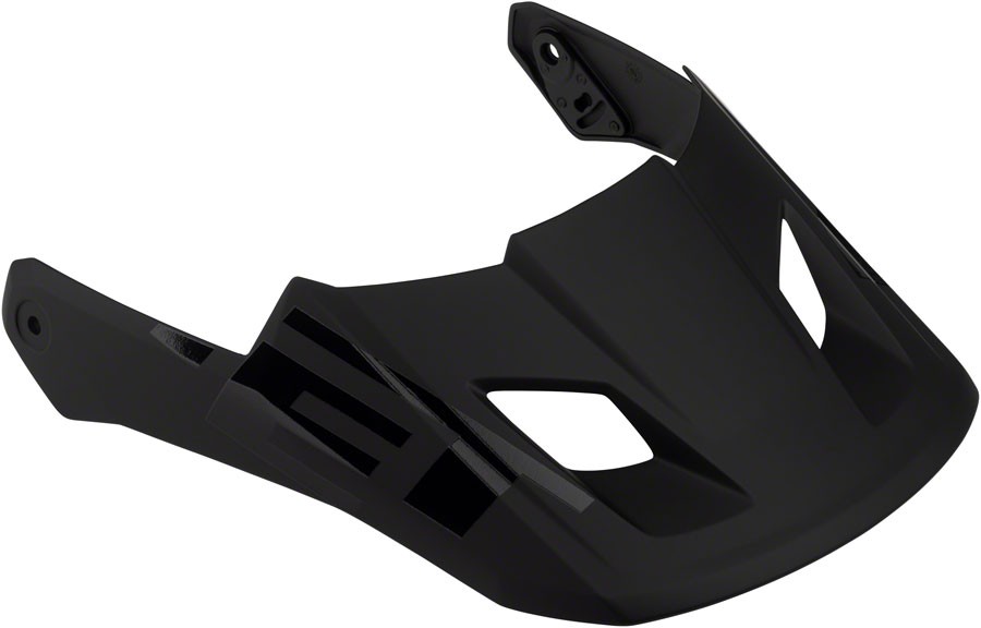MET Helmets Parachute MCR Visor - Black Matte/Glossy, Lightweight UV-Protected
