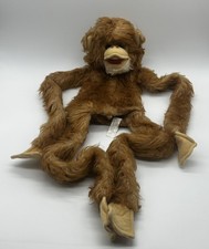 Vintage Furry Huggem  s 1980 Hanging Monkey Stuffed Animal Puppet 32  