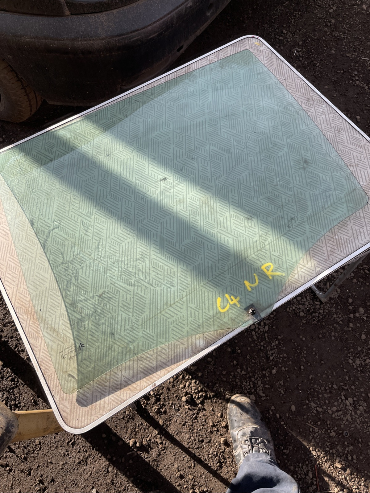 CITROEN C4 PICASSO MK1 2009 NEARSIDE REAR LEFT PASSENGER SIDE DOOR WINDOW GLASS