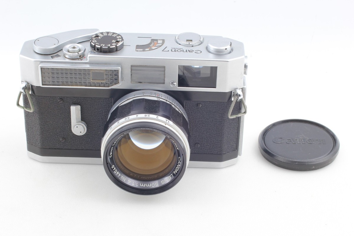 MINT】 Canon 7 Silver Rangefinder Film Camera 50mm f/1.4 Lens L39