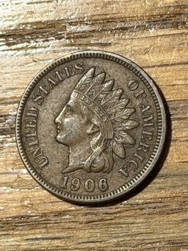 1906 Indian Head Cent Extremely Fine XF Coin