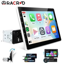 10.1" Carplay Car Stereo Radio Single 1Din Rotatable Touch Screen Bluetooth MP5