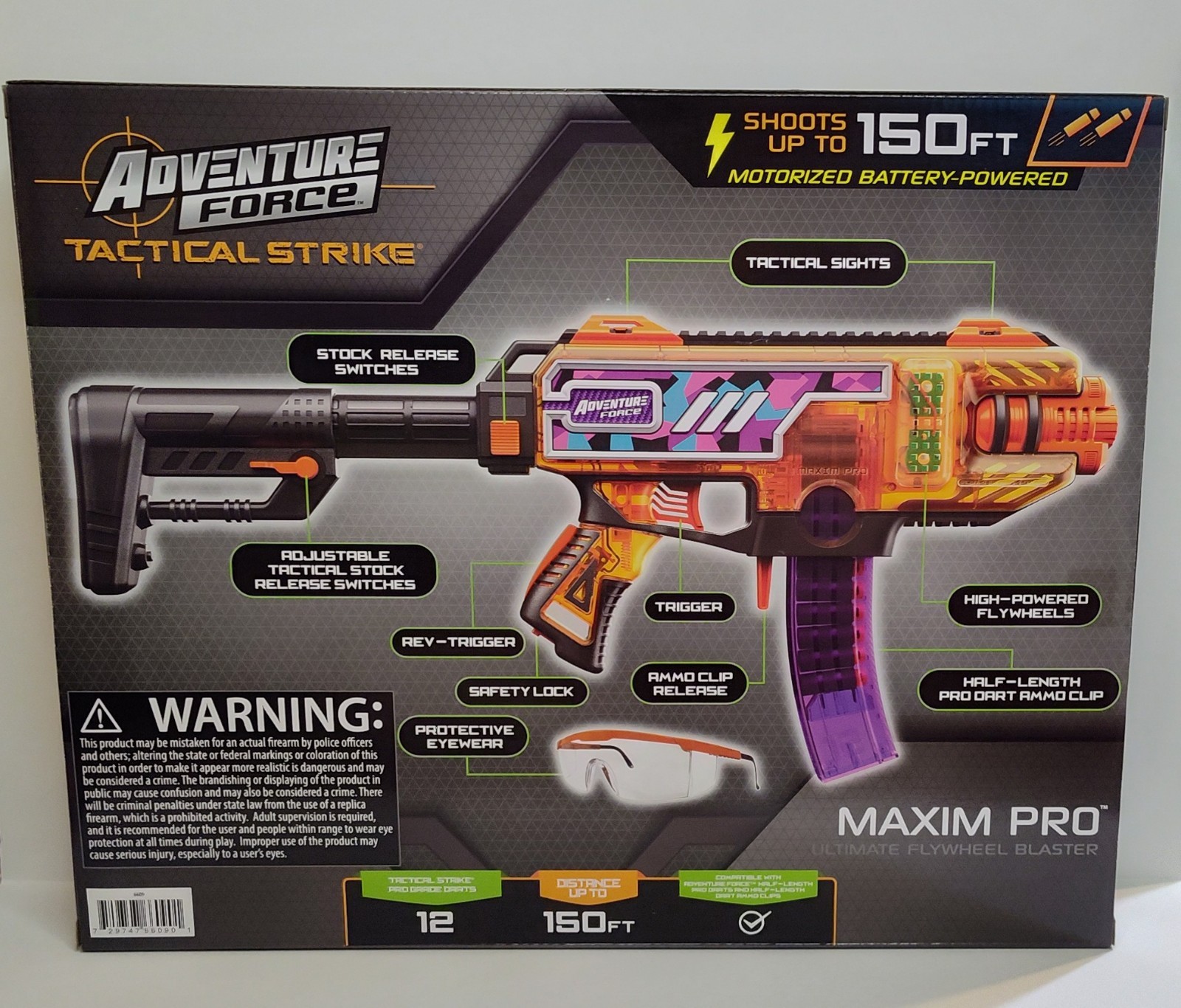 Adventure Force Tactical Strike - Maxim Pro - Ultimate Flywheel Blaster - 6609