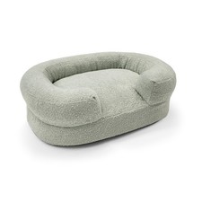 Beautiful Bolster Small Pet Bed, 21 x 27 x 7in, Sage by Drew Barrymore