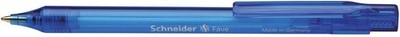 SCHNEIDER 130403 Kugelschreiber Fave, Druckmechanik, M, blau, Schaftfarbe: blau 