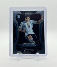 Panini Prizm World Cup Qatar 2022 Julian Alvarez #4 Argentina Rookie Card. rookie card picture