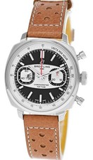 Breitling Top Time B01 Racing 38mm Black Dial Leather Men's Watch AB01771A1B1X1 5