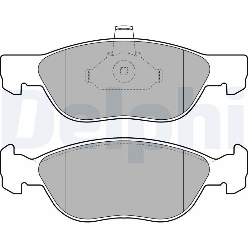 Jeu de plaquettes de frein Fiat Punto 1.9 JTD 80 et 1.4, garnitures de friction en acier composite