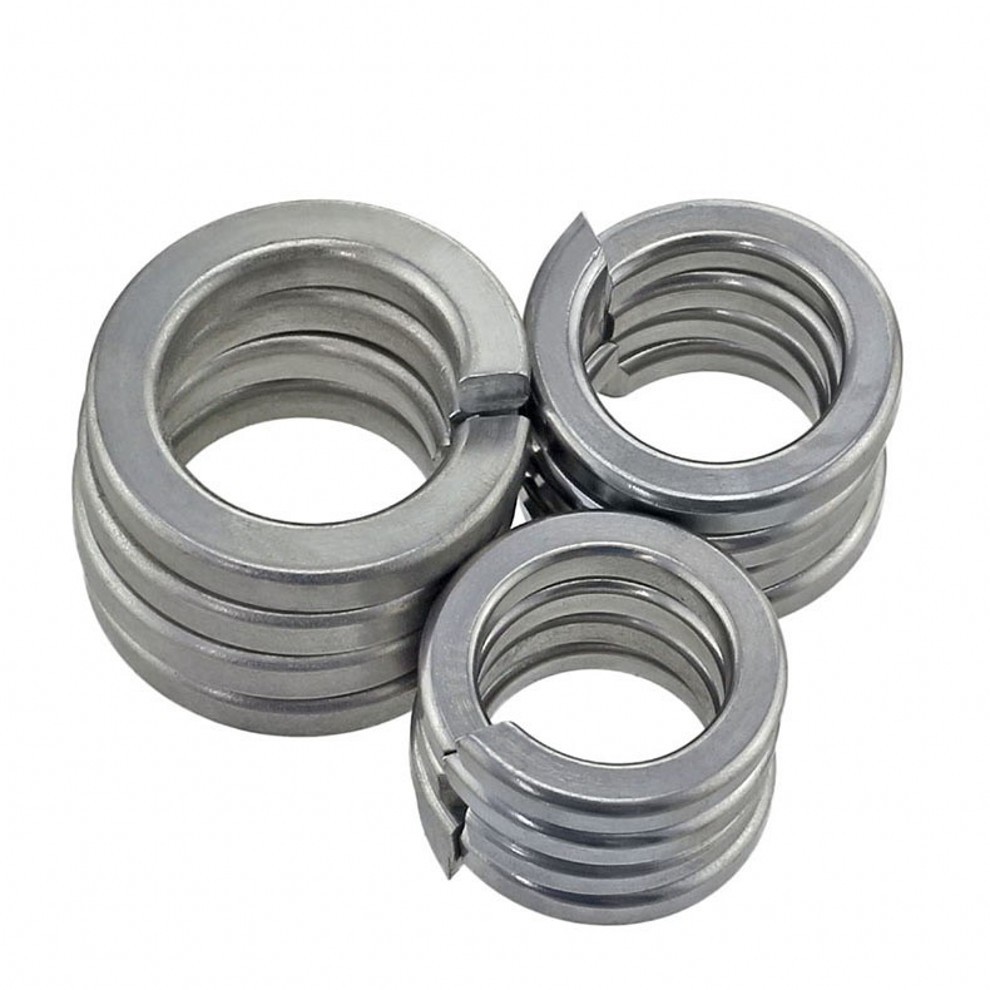 Grade 8 Alloy Split Ring Lock Washer Zinc Yellow Assortment - 236 Pieces - Foto 8