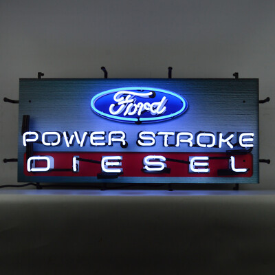 Neon Sign Ford  Power Storke Diesel Raptor wall lamp Super Duty F-350 7.3L 6.7L