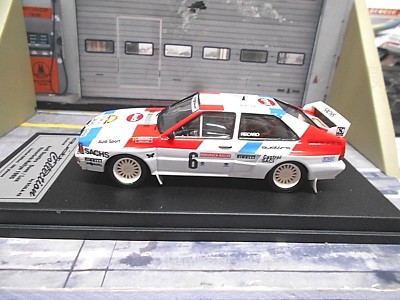 Scala43 Miniature 1/43 – Audi Quattro N°6 Rallye Hunsrück 1985, Modèle Duez, édition Lux