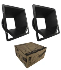 PRO-SDF10 Square 10" Mid Range Speaker Diffuser Horn Pair DS18