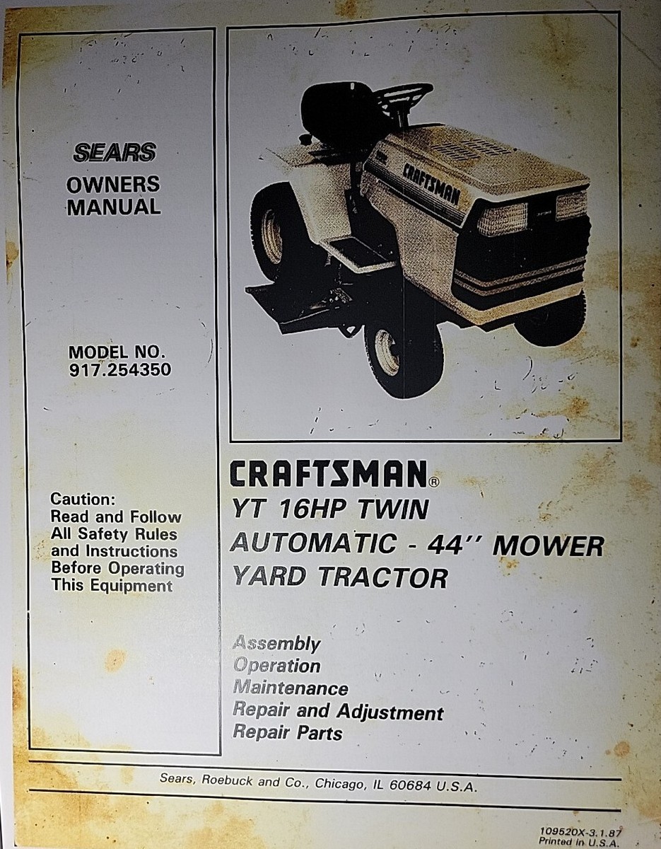 Sears Craftsman YT 16 Hydro 44