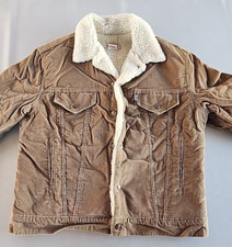 Vintage Levi's Sherpa Lined corduroy jacket Size 44 L Made In USA