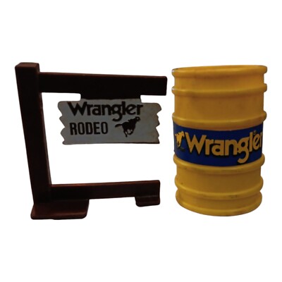 Ertl Rodeo 1982 Ertl #3626 WRANGLER RODEO TRUCK PLAYSET REPLACEMENT PIECES BARREL ...