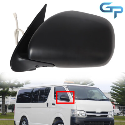 For Toyota Hiace Van 2005 2006 07-2013 LH LHS BLK Electric Door Mirror Left Side