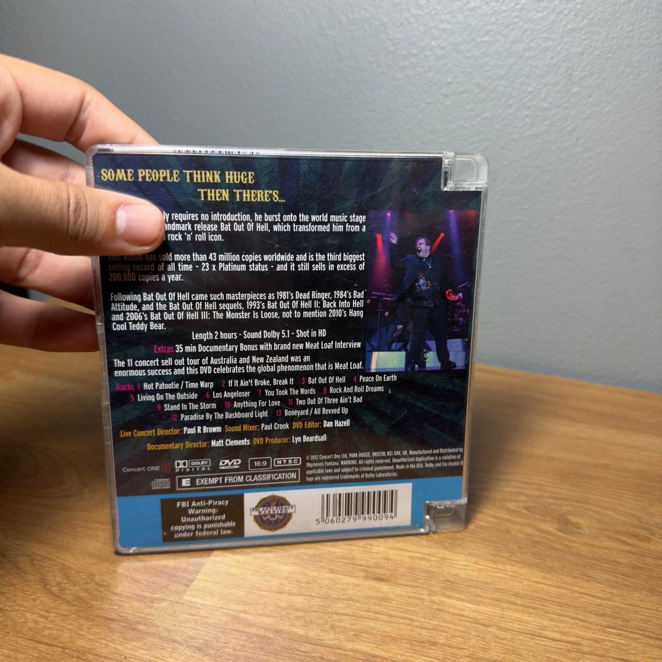 Guilty Pleasure Tour Live from Sydney Australia by Meat Loaf CD DVD