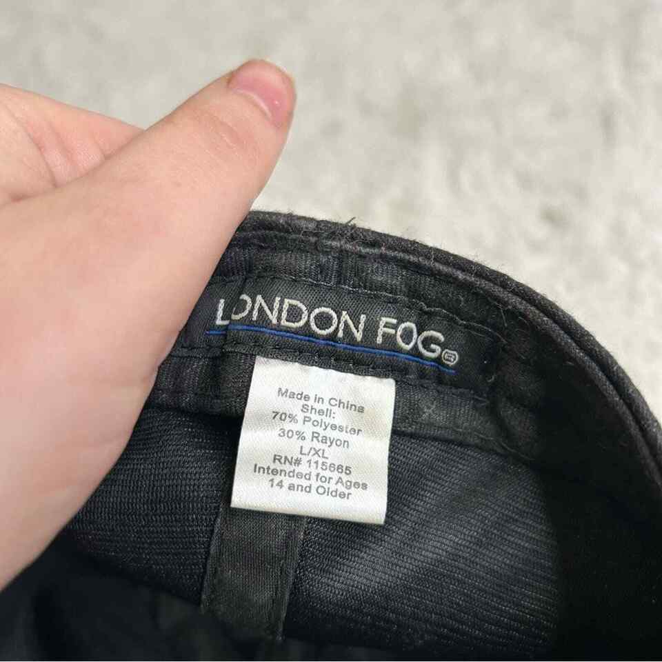 London Fog Black Driving Cap | eBay