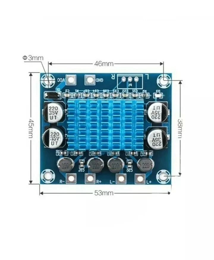 TPA3110 XH-A232 2x 30W 2.0 Kanal Digital Stereo Audio Leistungsverstärkerplatine - Bild 2 von 3