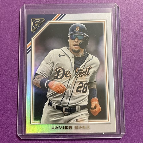 2022 Topps Gallery SP Rainbow Foil Javier Baez #138 Detroit Tigers - Picture 3 of 3