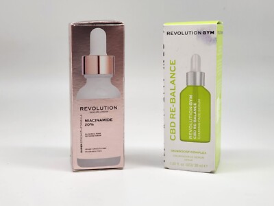 2 PACK REVOLUTION Skincare London Blemish & Pore Serum + GYM Re-Balance Serum
