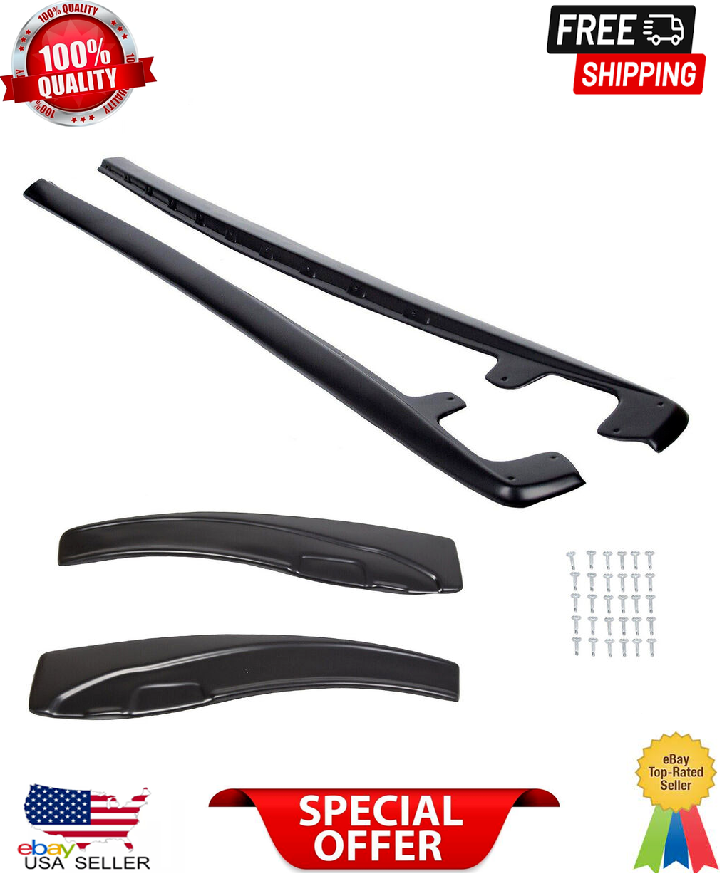 Skirt Side Rocker Panels Kit For 05-13 Chevrolet Corvette Wide Body Models-image