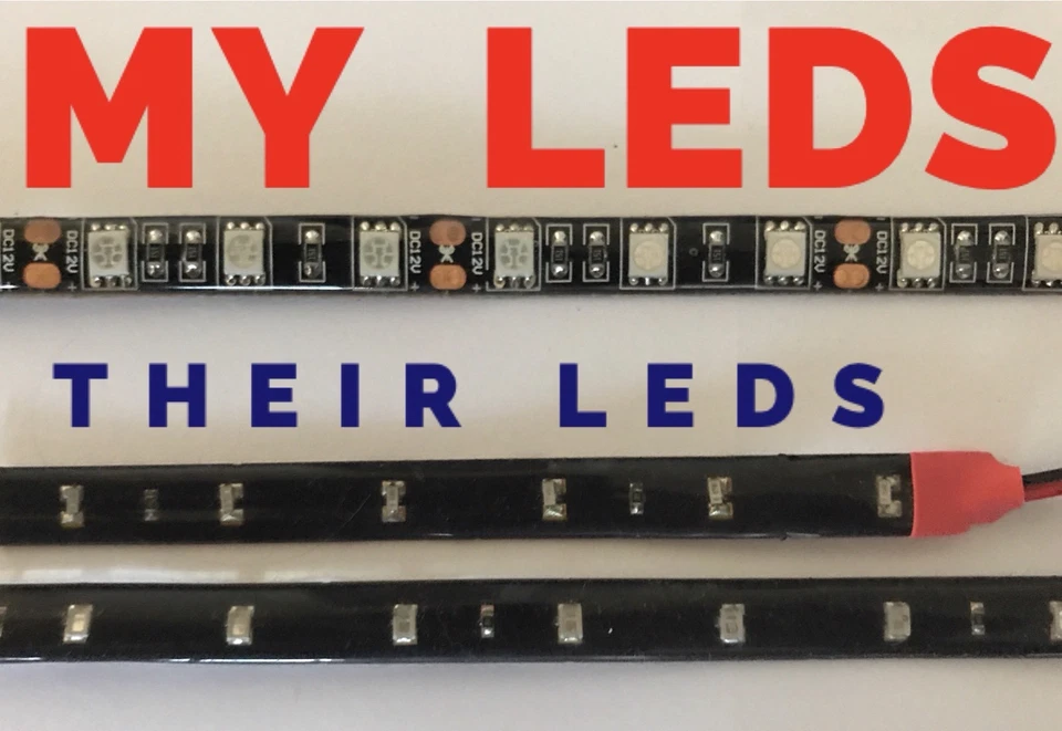 LED Snowmobile Underglow 12v Custom LED Neon Accent Lighting Red 4 Pcs 1' Atv - Image 2 of 4