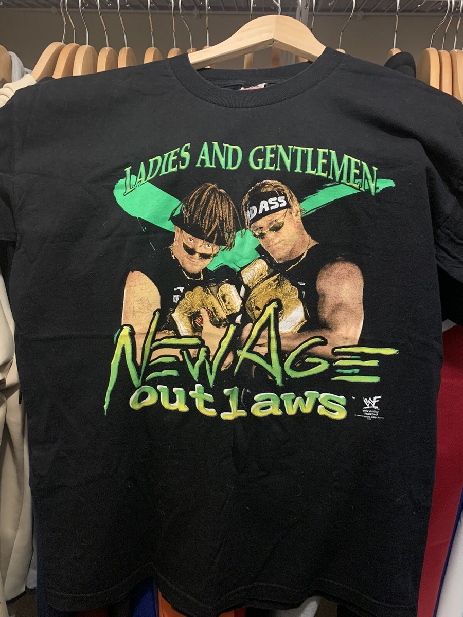 Vintage New Age Outlaws DX Shirt Mens Large Black WWF 1998 Vintage New Age Outlaws DX Shirt Mens Large Black WWF 1998