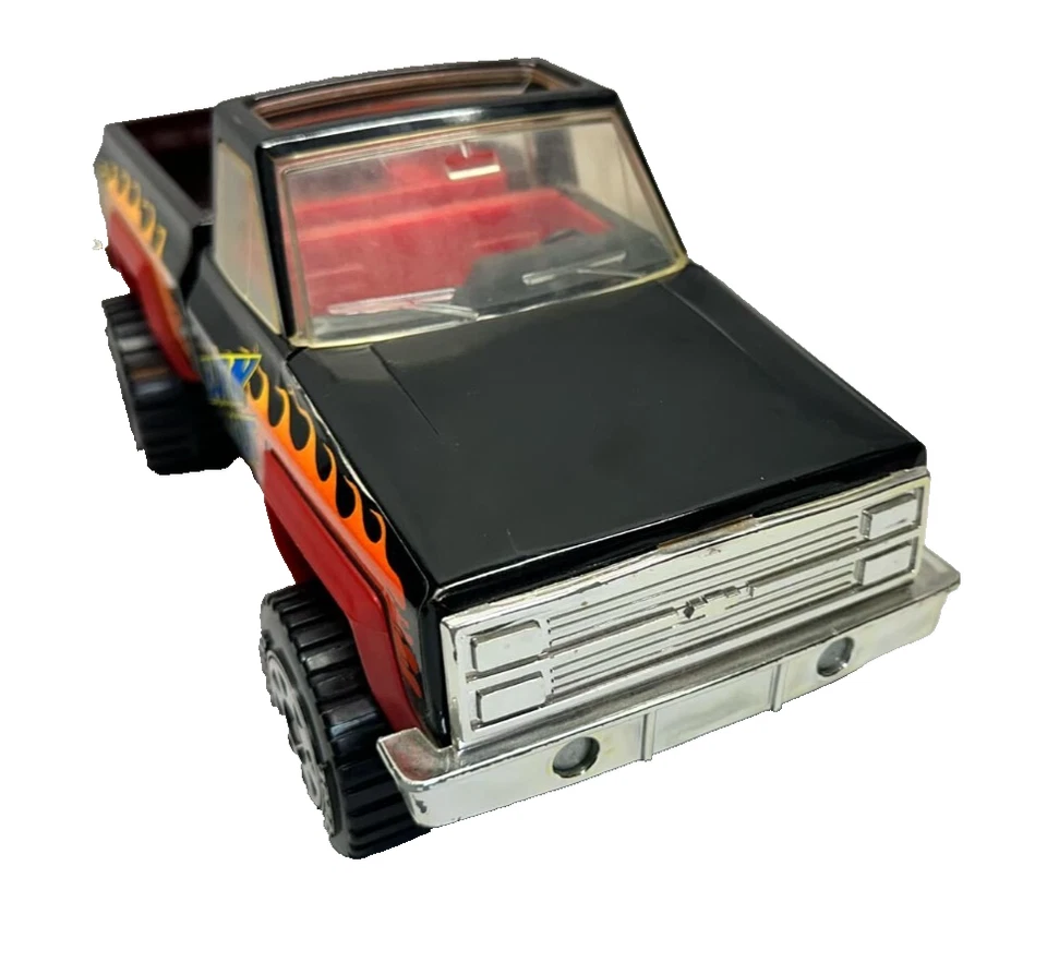 老式 1983 年 Tonka Burn Out 雪佛兰 4×4 皮卡车 # 51670 - 预装 — 第 2/4 张图片
