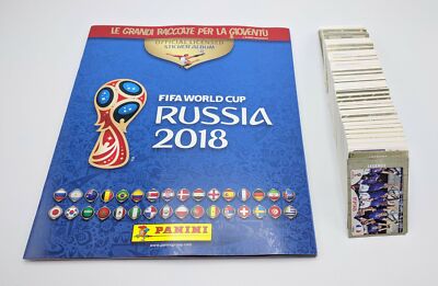 2018 Panini Russia World Cup WC Blank Album + Complete Set 682 Figures