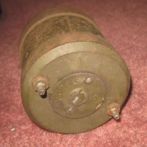 Used Vintage 6V DC Motor w/ 1/4" Output Shaft P/N 486285 Military Surplus? - Picture 1 of 2