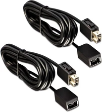 2 Pack 10Ft each NES Classic Controller Extension Cables for Super Nintendo SNES