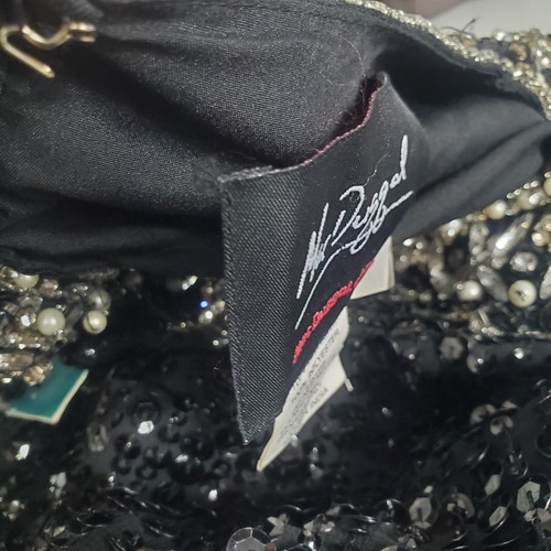 Mac Duggal 10739 Damen 8 VERZIERT Perlen Pailletten ÄRMELLOS schwarz KLEID Neu - Bild 9 von 11