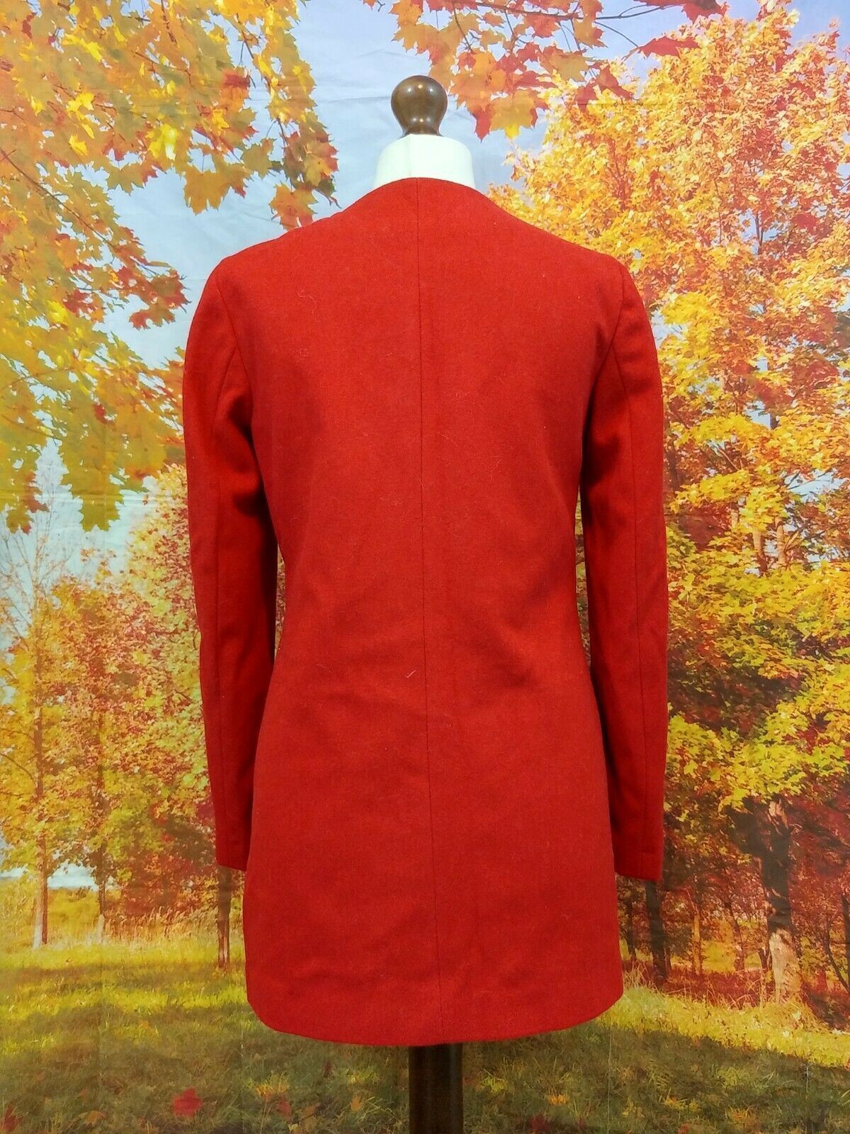 Mango Casual red double breasted Jacket. UK women's size XS thumbnail 2