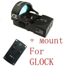 Ade RD3-013 RED Dot Sight + D1 OPTIC PLATE for GLOCK 17 19 20 22 26 ect pistol