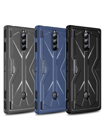 For ZTE nubia Red Magic 8 Pro Shockproof TPU Armor Back Case + Screen Protector