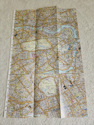FILOFAX 341909 A,B,C VERY RARE A5 London Road Map Insert~Fold Out 2008