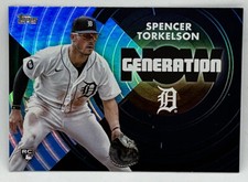 2022 Topps Update Spencer Torkelson Generation Now Rookie RC Blue Variation SP