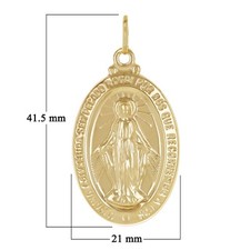 14k Gold Miraculous Medal for sale | eBay