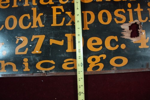 * ANTIQUE INTERNATIONAL LIVESTOCK EXPO SIGN RARE EARLY ADVERTISING 1890-1900 * - Picture 24 of 24