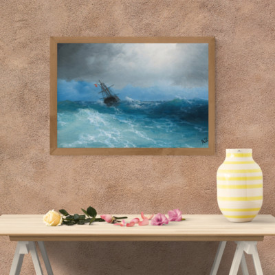 Ivan Konstantinovich Aivazovsky: Gathering Storm. Kunst Giclée Museum Geschenk Druck