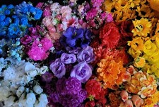 job lot artificial flowers x10 mixed bunches 